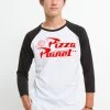 Disney Toy Story Pizza PlanetMaglietta A Manica LungaWhite Black Uomo T-shirt E Polo H3A22O5RY-A11