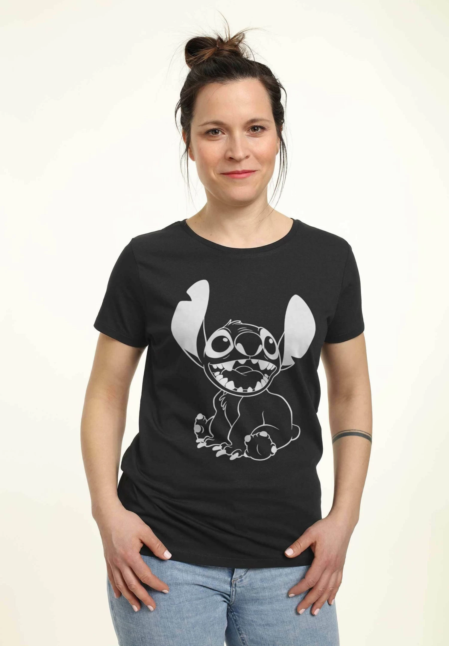 Disney LiloStitch Negative- T-Shirt Con Stampa - Black 1 Disney LiloStitch Negative- T-Shirt Con Stampa - Black