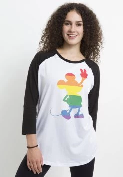 Disney Mickey Classic Love Is Love Pride MickeyMaglietta A Manica LungaWhite Black Donna T-shirt E Top H3A21DBDV-A11 -Disney 00bf24bb7b6b4b07a0b691eeab9e2d05