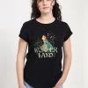 Disney Alice In Wonderland Alice Plant Smell T-Shirt Con StampaBlack Donna T-shirt E Top H3A21DB0K-Q11