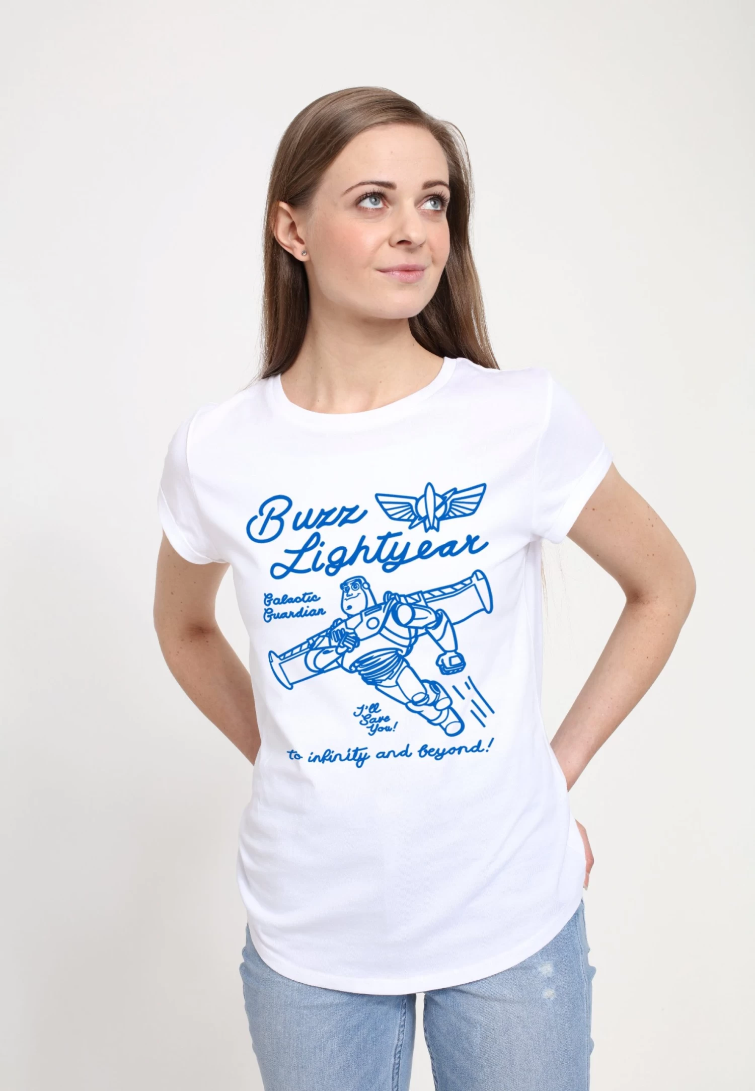 Disney Toy Story 1-3 Buzz Line ArtT-Shirt Con StampaWhite Donna T-shirt E Top H3A21D9NY-A11 4 Disney Toy Story 1-3 Buzz Line ArtT-Shirt Con StampaWhite Donna T-shirt E Top H3A21D9NY-A11 - immagine 4