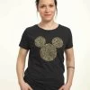 Disney Mickey Classic Animal EarsT-Shirt Con StampaBlack Donna T-shirt E Top H3A21D2F8-Q11