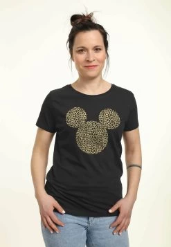 Disney Mickey Classic Animal EarsT-Shirt Con StampaBlack Donna T-shirt E Top H3A21D2F8-Q11