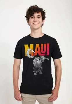 Disney Moana Maui UnisexT-Shirt Con StampaBlack Uomo T-shirt E Polo H3A2102AN-Q11
