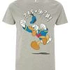 Disney Mickey Classic Donald JumpT-Shirt Con StampaMelange Grey Donna T-shirt E Top H3A21D4CR-T11