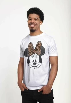 Disney Mickey Classic Modern Minnie Face Leopard UnisexT-Shirt Con StampaWhite Uomo T-shirt E Polo H3A2100DJ-A11 -Disney 08007d82294f415193f392e69f831aa2