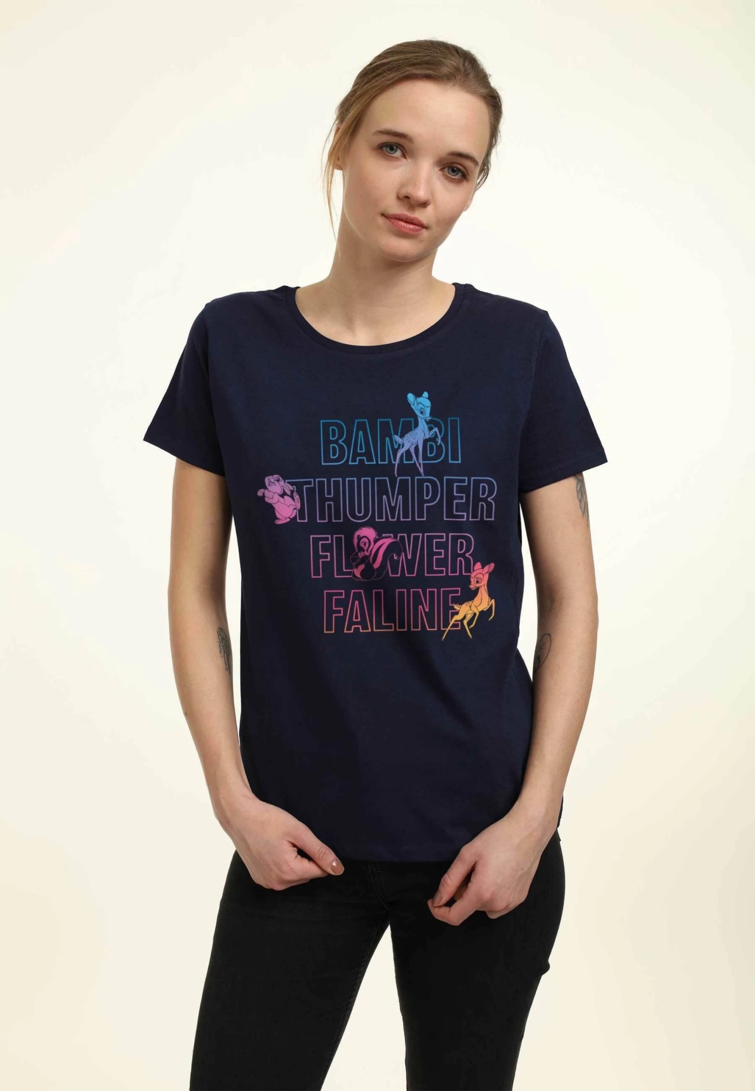 Disney Bambi Bamb StackedT-Shirt Con StampaNavy Blue Donna T-shirt E Top H3A21D2NI-K11 4 Disney Bambi Bamb StackedT-Shirt Con StampaNavy Blue Donna T-shirt E Top H3A21D2NI-K11 - immagine 4