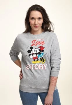 Disney Classic Mickey True Love StoryFelpaHeather Grey Donna Felpe H3A21J94W-C11