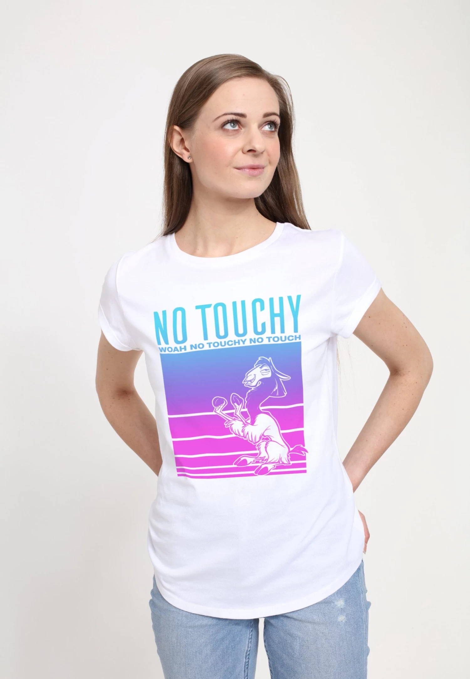 Disney Emperor S New Groove No Touch YoT-Shirt Con StampaWhite Donna T-shirt E Top H3A21D9NN-A11 1 Disney Emperor S New Groove No Touch YoT-Shirt Con StampaWhite Donna T-shirt E Top H3A21D9NN-A11