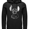 Disney Lilo & Stitch Negative Stitch UnisexFelpa Con CappuccioBlack Uomo Maglieria E Felpe H3A2101CF-Q11