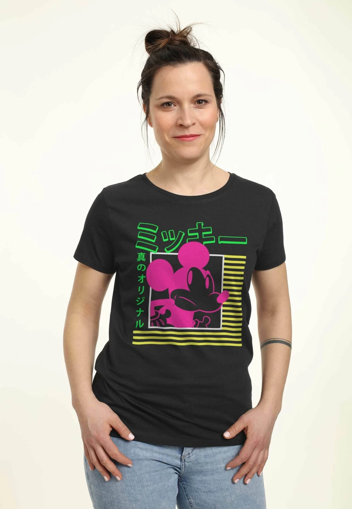 Disney Mickey Mouse & Friends Mickey Kanji- T-Shirt Con Stampa - Black 1 Disney Mickey Mouse & Friends Mickey Kanji- T-Shirt Con Stampa - Black