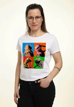 Disney Muppets Kermit PopT-Shirt Con StampaWhite Donna T-shirt E Top H3A21D2RK-A11 -Disney 0e0e5c88267a48ca92d42602e7f6e6b8