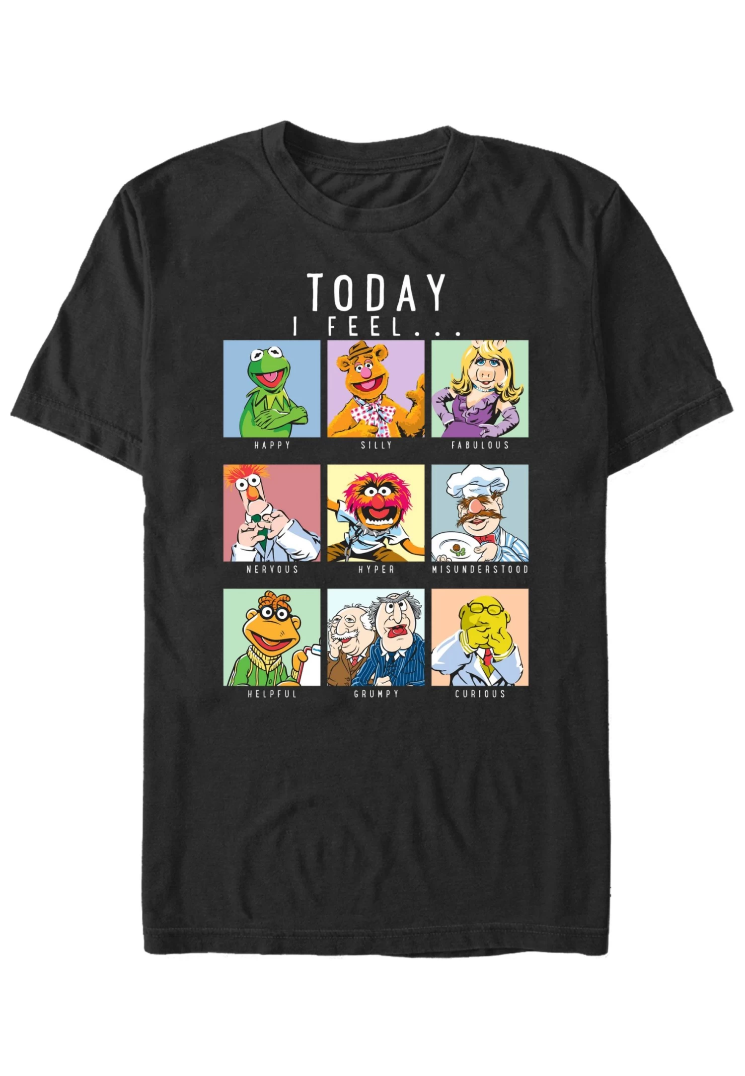 Disney Muppets Muppet MoodT-Shirt Con StampaBlack Uomo T-shirt E Polo H3A22O5QB-Q11 1 Disney Muppets Muppet MoodT-Shirt Con StampaBlack Uomo T-shirt E Polo H3A22O5QB-Q11