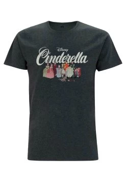 Disney Cinderella Cinderella GroupT-Shirt Con StampaMelange Black Donna T-shirt E Top H3A21D5DI-Q11