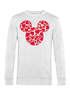 Disney Classic Mickey Mickey Hearts FillFelpaWhite Donna Felpe H3A21J7J7-A11 -Disney 1293bfb963ed4a36b06764280a94b562