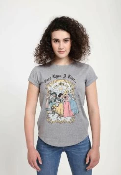 Disney Princesses Vintage Princess GroupT-Shirt Con StampaMelange Grey Donna T-shirt E Top H3A21D01T-C11