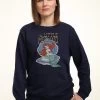 Disney The Little Mermaid Little Mermaid ReduxFelpaNavy Blue Donna Felpe H3A21J7BS-K11