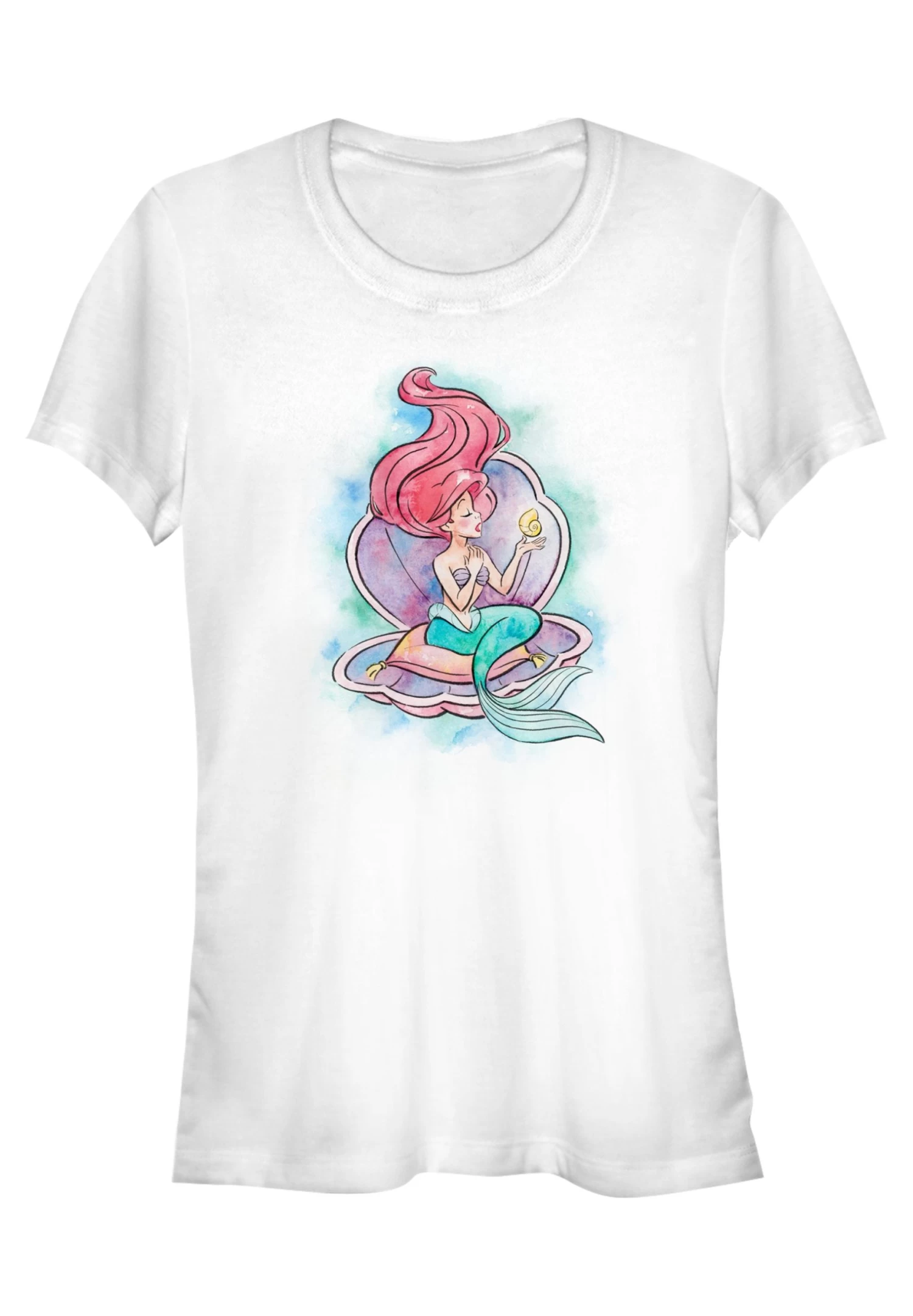 Disney The Little Mermaid Shining VoiceT-Shirt Con StampaWhite Donna T-shirt E Top H3A21DBE4-A11 1 Disney The Little Mermaid Shining VoiceT-Shirt Con StampaWhite Donna T-shirt E Top H3A21DBE4-A11