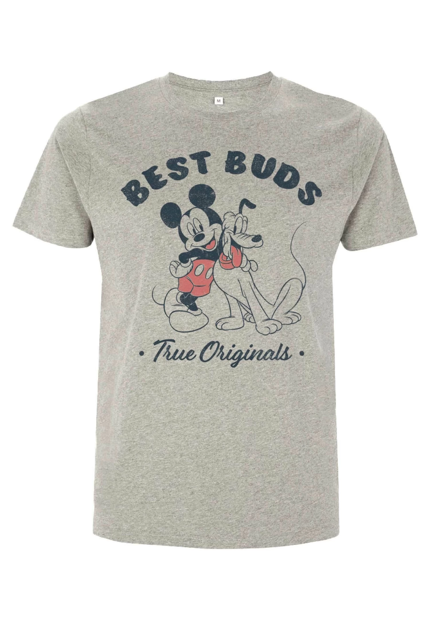 Disney Mickey Mouse Vintage BudsT-Shirt Con StampaMelange Grey Donna T-shirt E Top H3A21D8KB-C11 1 Disney Mickey Mouse Vintage BudsT-Shirt Con StampaMelange Grey Donna T-shirt E Top H3A21D8KB-C11