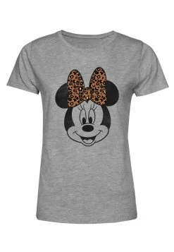 Disney Mickey Classic Modern Minnie Face LeopardT-Shirt Con StampaHeather Grey Donna T-shirt E Top H3A21D3JJ-C11 -Disney 18f0f43fb62145a5b711c66748da7580