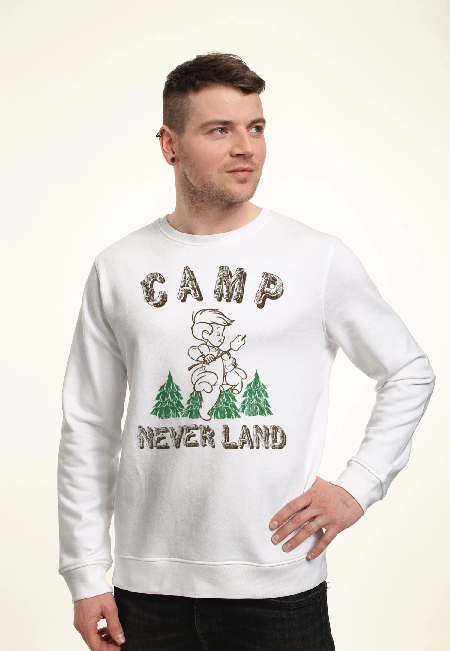 Disney Peter Pan Camp NeverlandFelpaWhite Uomo Maglieria E Felpe H3A22S5QB-A11 2 Disney Peter Pan Camp NeverlandFelpaWhite Uomo Maglieria E Felpe H3A22S5QB-A11 - immagine 2