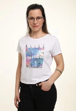 Disney Alice In Wonderland Alice Garden SceneT-Shirt Con StampaWhite Donna T-shirt E Top H3A21D6NM-A11 -Disney 19768674e9dd4e39b38df071441fb07b