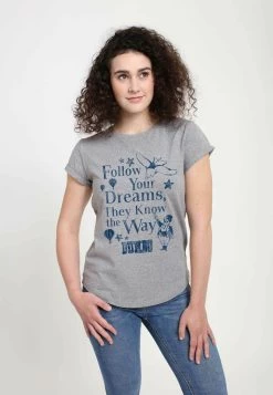 Disney Dumbo Follow DreamsT-Shirt Con StampaMelange Grey Donna T-shirt E Top H3A21D02O-C11