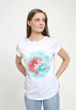 Disney The Little Mermaid Sea Colors - T-Shirt Con Stampa - White -Disney 19ed4882e11946908b020b85a7fa1183