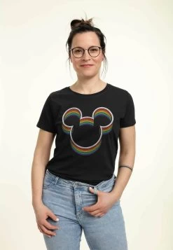 Disney Mickey Rainbow Ears - T-Shirt Con Stampa - Black -Disney 1b5d7d5441944cea8b90e09d3ac779e3