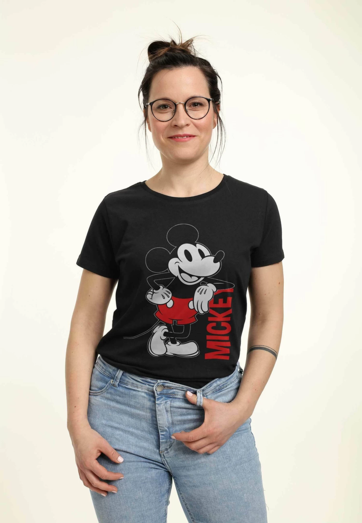 Disney Mickey Mouse And Friends LeaningT-Shirt Con StampaBlack Donna T-shirt E Top H3A21D3PG-Q11 4 Disney Mickey Mouse And Friends LeaningT-Shirt Con StampaBlack Donna T-shirt E Top H3A21D3PG-Q11 - immagine 4