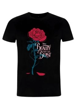 Disney BeautyThe Beast: Live Action Logo RoseT-Shirt Con StampaBlack Donna T-shirt E Top H3A21D4YY-Q11