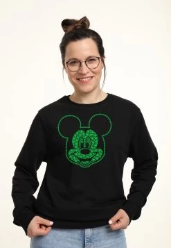 Disney Classic Mickey Micky ShamrocksFelpaBlack Donna Felpe H3A21J5YK-Q11