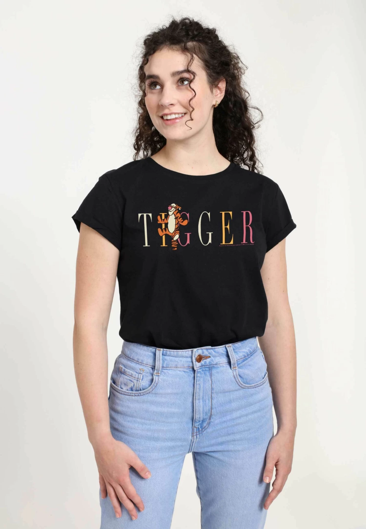 Disney Winnie The Pooh Tigger FashionT-Shirt Con StampaBlack Donna T-shirt E Top H3A21D0WH-Q11 1 Disney Winnie The Pooh Tigger FashionT-Shirt Con StampaBlack Donna T-shirt E Top H3A21D0WH-Q11