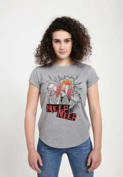 Disney Muppets Beaker MeepT-Shirt Con StampaMelange Grey Donna T-shirt E Top H3A21D0Z2-C11
