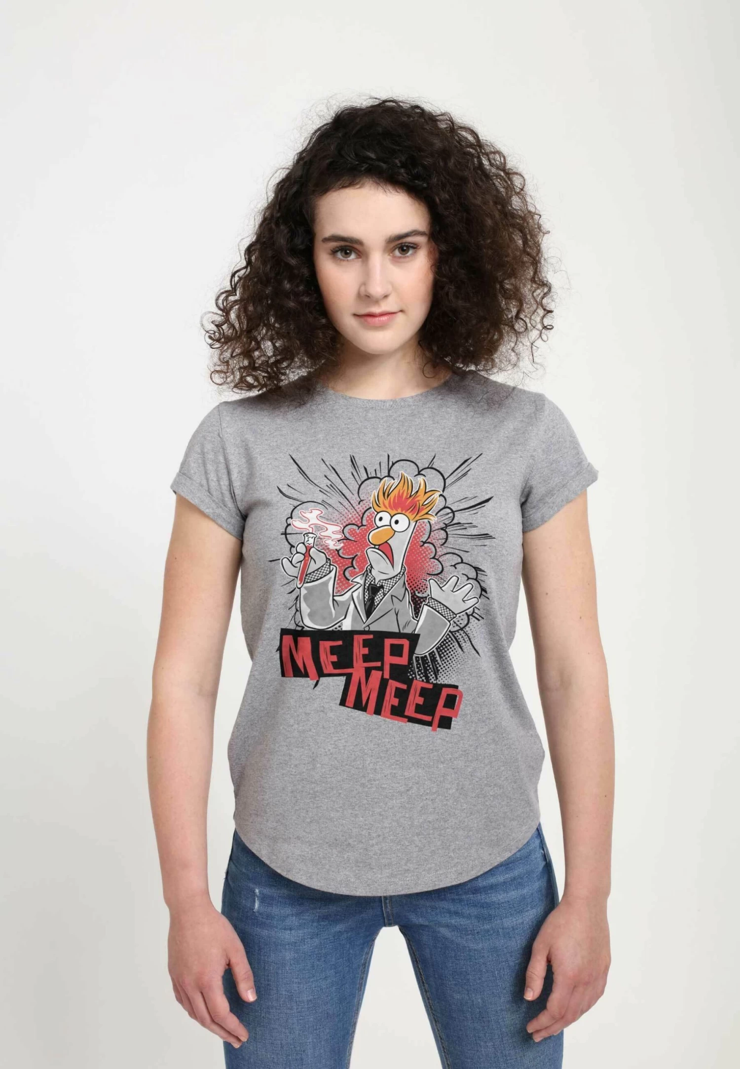 Disney Muppets Beaker MeepT-Shirt Con StampaMelange Grey Donna T-shirt E Top H3A21D0Z2-C11 1 Disney Muppets Beaker MeepT-Shirt Con StampaMelange Grey Donna T-shirt E Top H3A21D0Z2-C11