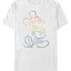 Disney Mickey Mouse Big PrideT-Shirt Con StampaWhite Uomo T-shirt E Polo H3A22O5R9-A11