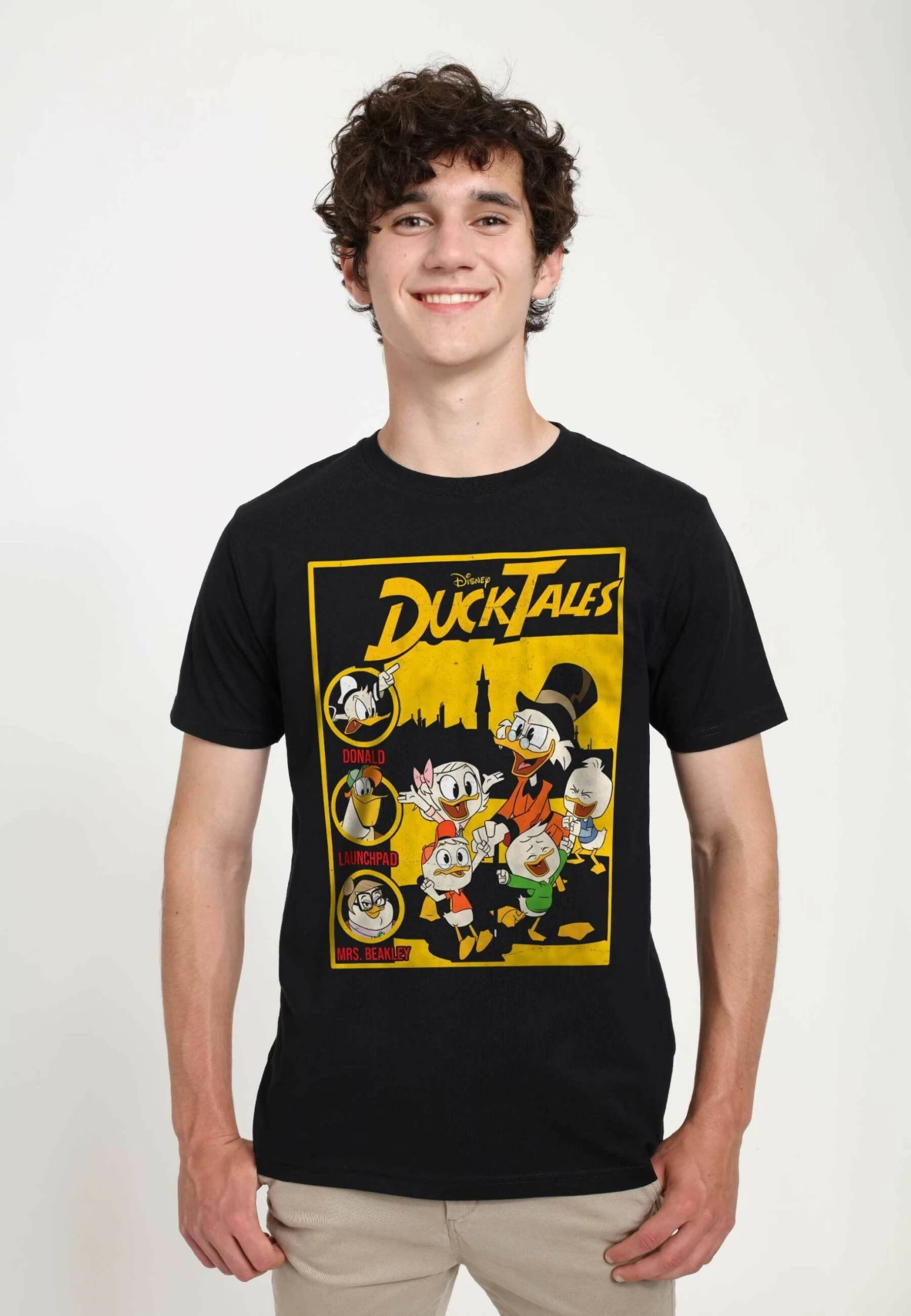 Disney Ducktales Ducktales Cover UnisexT-Shirt Con StampaBlack Uomo T-shirt E Polo H3A21004C-Q11 1 Disney Ducktales Ducktales Cover UnisexT-Shirt Con StampaBlack Uomo T-shirt E Polo H3A21004C-Q11