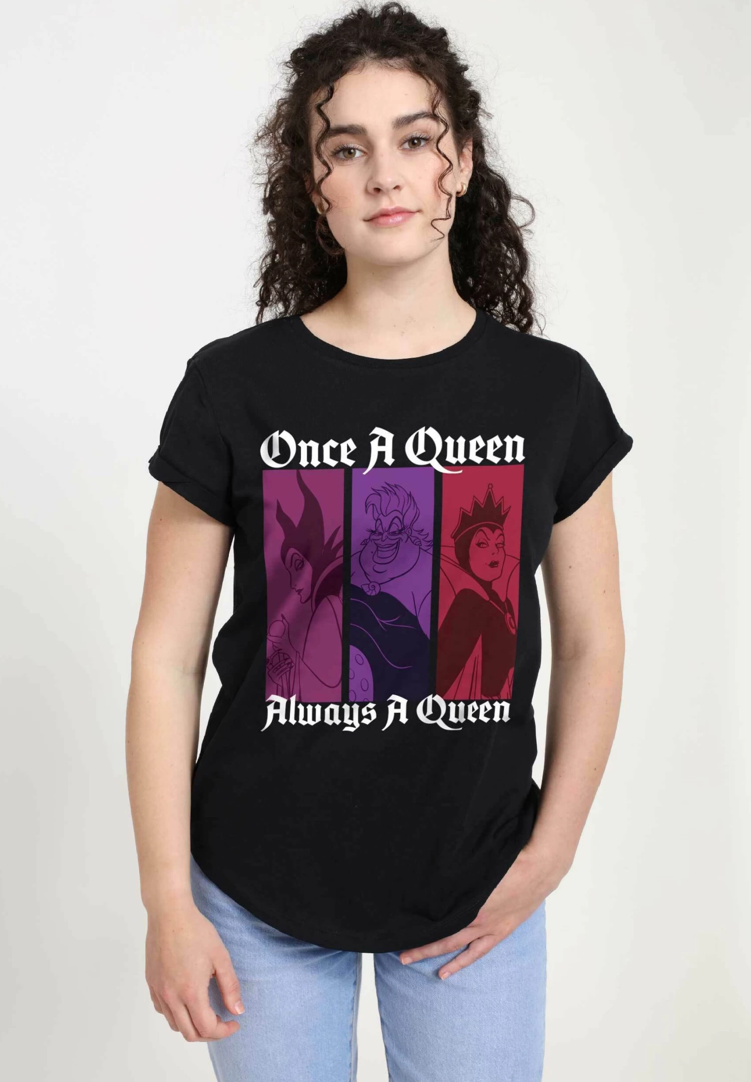 Disney Villains Queen ColorT-Shirt Con StampaBlack Donna T-shirt E Top H3A2100HV-Q11 1 Disney Villains Queen ColorT-Shirt Con StampaBlack Donna T-shirt E Top H3A2100HV-Q11