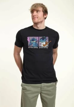 Disney Lilo & Stitch Stitch Coffee Unisex - T-Shirt Con Stampa - Navy Blue -Disney 2892dde45e6c4805a0464d7908c675ca