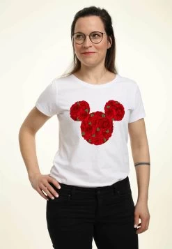Disney Mickey Classic Mickey Mouse RosesT-Shirt Con StampaWhite Donna T-shirt E Top H3A21D25X-A11 -Disney 28a4198eff8c41ce9871915c3934adbb