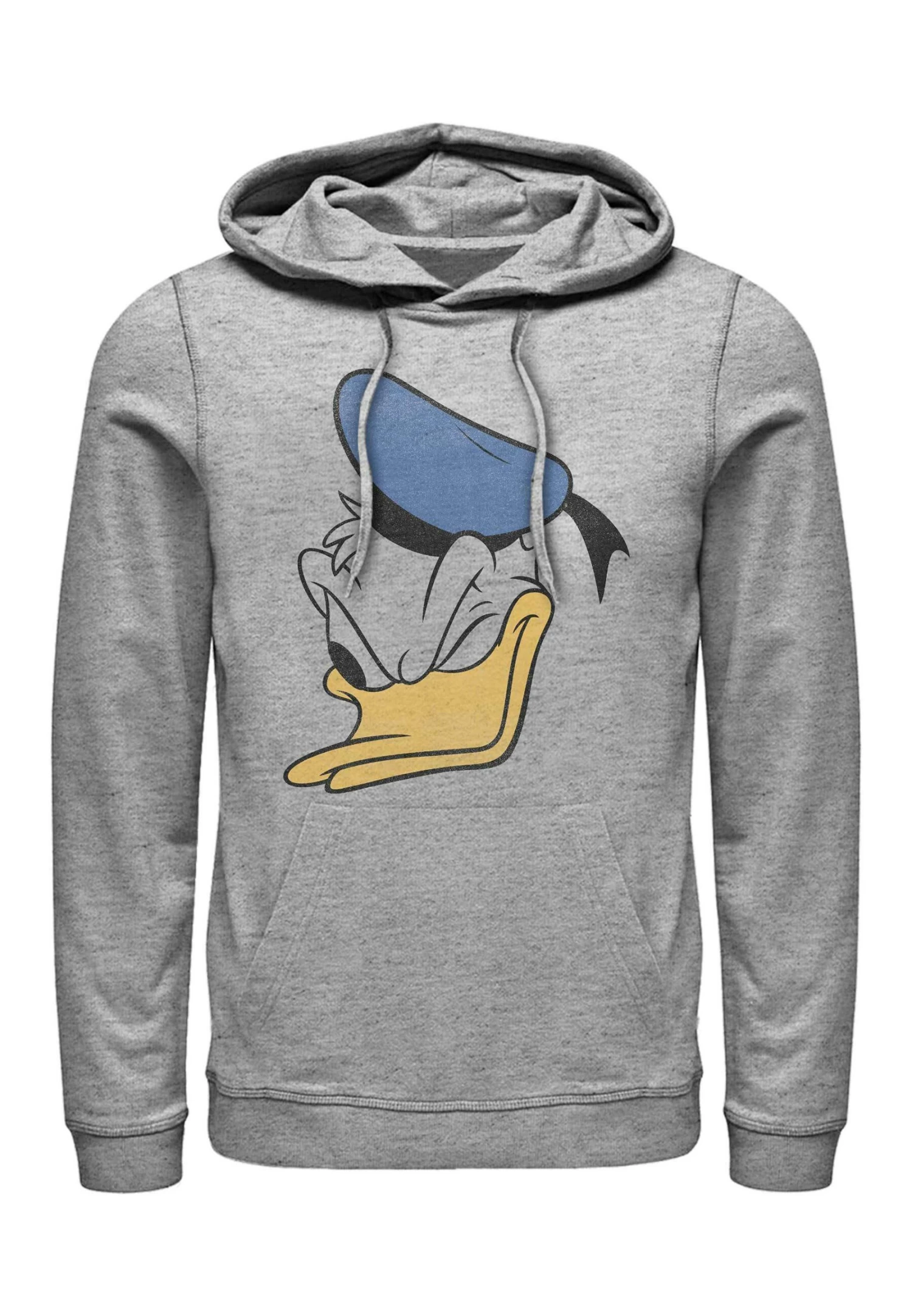 Disney Classics Unisex Donald Face Hoodie - Felpa Con Cappuccio - Melange Grey 1 Disney Classics Unisex Donald Face Hoodie - Felpa Con Cappuccio - Melange Grey
