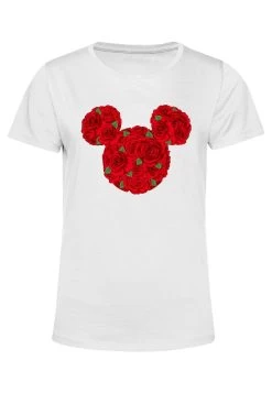 Disney Mickey Classic Mickey Mouse RosesT-Shirt Con StampaWhite Donna T-shirt E Top H3A21D25X-A11 -Disney 297925ff5ffe45039e8917c03e9e329b