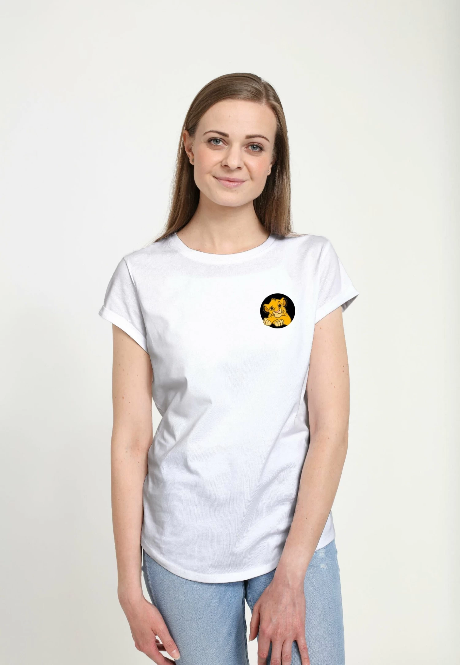 Disney The Lion King Simba Patch - T-Shirt Con Stampa - White 1 Disney The Lion King Simba Patch - T-Shirt Con Stampa - White