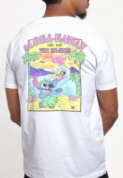 Disney Lilo Stitch Visit The IslandsT-Shirt Con StampaWhite Uomo T-shirt E Polo H3A22O614-A11 -Disney 29d4605af3914f46affc8c36beee480c