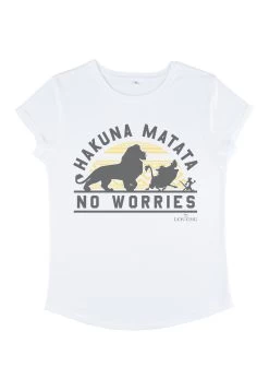 Disney The Lion King No Worries Spark - T-Shirt Con Stampa - White -Disney 2bedc0dc1c594d62bc2fd2671a777473