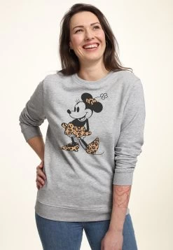 Disney Mickey & Friends Leopard Mouse - Felpa - Heather Grey -Disney 2c6dbcd9985d41598794401de929aafe