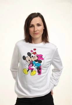Disney Mickey Mouse Mickey Minnie LoveFelpaWhite Donna Felpe H3A21J767-A11