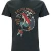 Disney The Little Mermaid VintageT-Shirt Con StampaMelange Black Donna T-shirt E Top H3A21D54Q-Q11