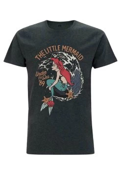 Disney The Little Mermaid VintageT-Shirt Con StampaMelange Black Donna T-shirt E Top H3A21D54Q-Q11