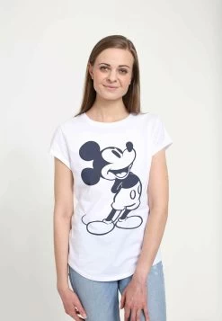 Disney Mickey Classic Classic MickeyT-Shirt Con StampaWhite Donna T-shirt E Top H3A21D138-A11